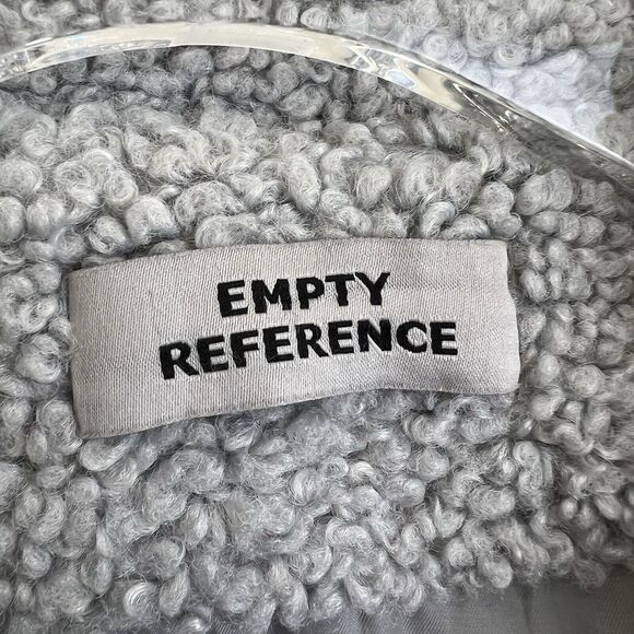 Smiley Sherpa Jacket Cashmere Rabbit Hair Men's Small (fits loose) - Picture 7 of 16